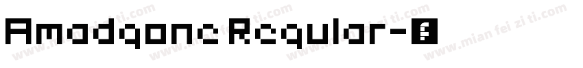 Amadgone Regular字体转换